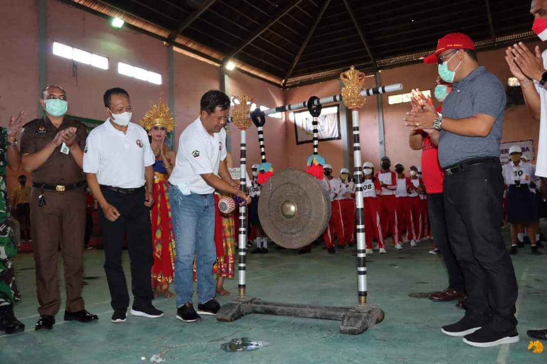 pembukaan lomba LKBB Oleh Bapak Bupati Bangli, Sng Nyoman Seda Arta,SE